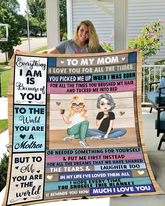 To My Mom Blanket Sherpa 50 x 60